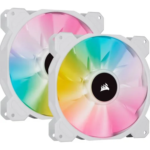 Kit de dos ventiladores con Lighting Node Core Corsair PWM de 140 mm iCUE SP140 RGB ELITE Performance