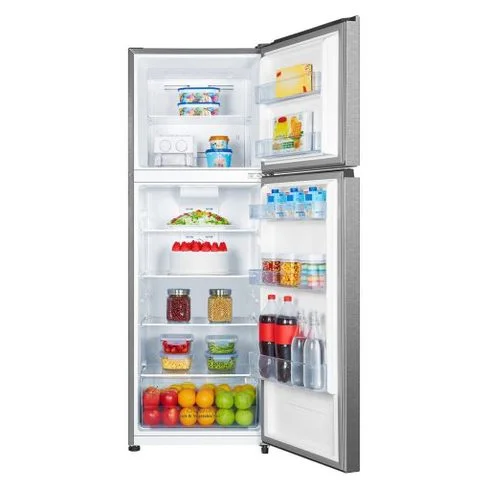 HELADERA HISENSE 2P 320LTS FRÍO SECO INOX RD42