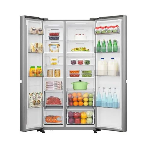 HELADERA HISENSE SIDE BY SIDE 635LTS INOX RS820NV
