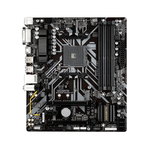 PLACA MADRE GIGABYTE AM4 B450M DS3H V2 S/R/HDMI/DVI/M2/DDR4/MATX/RGB