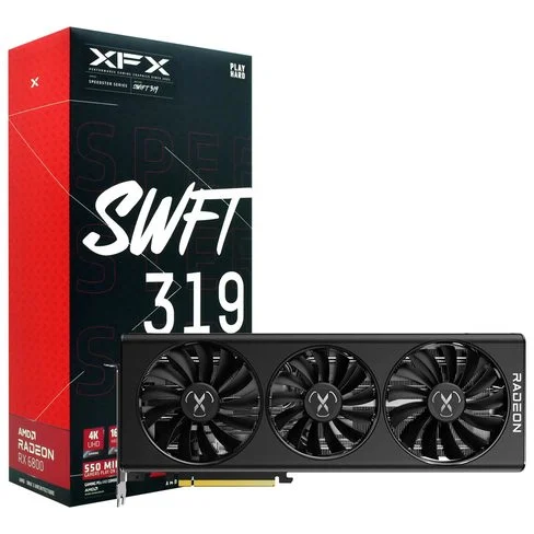 Tarjeta grafica XFX Speedster SWIFT319 Core 16GB Radeon RX6800 GDDR6 RX-68XLAQFD9