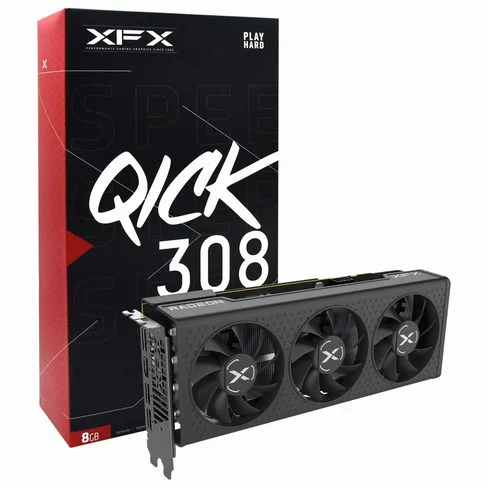 Tarjeta grafica XFX Speedster QUICK308 Black 8GB Radeon RX7600 GDDR6 RX-76PQICKBY