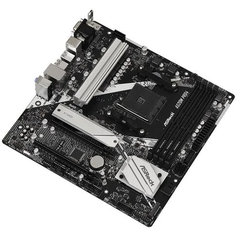 Placa madre AsRock AM4 A520M PRO4 DDR4 HDMI VGA DP USB-C LAN USB