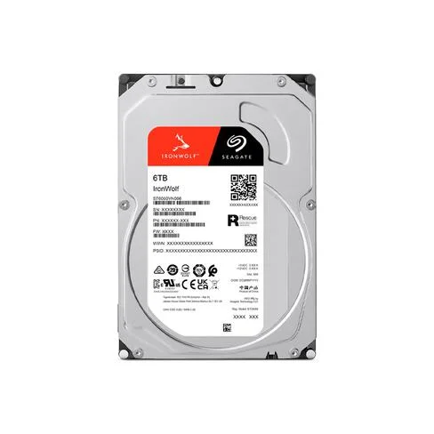 DISCO DURO SATA3 6TB SEAGATE IRONWOLF NAS 5400 256MB ST6000VN006