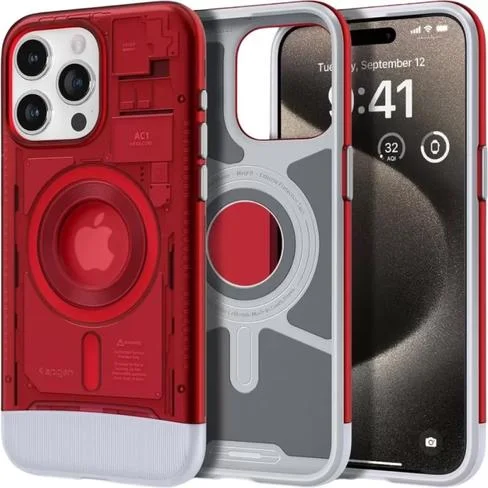 Funda Spigen iPhone 15 Pro Max Classic C1 MagFit Ruby ACS06609