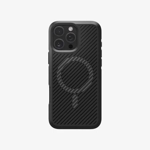 FUNDA PARA CELULAR SPIGEN IPHONE 16 PRO MAX CORE ARMOR MAG FIT MATTE BLACK ACS08024