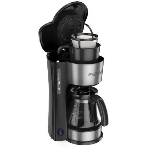 Cafetera Black+Decker CM0755S-CL 4 en 1 de 5 Tazas