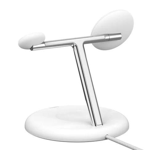 Soporte magnético de carga inalámbrica Belkin 3 en 1 con Qi2 (15 W)