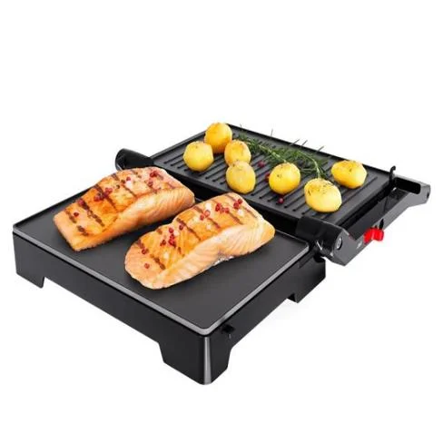 Mini parrilla eléctrica 2 en 1 de acero inoxidable Oster