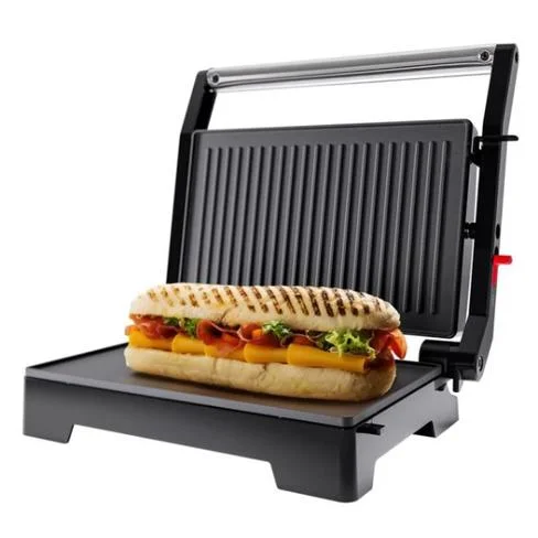 Mini parrilla eléctrica 2 en 1 de acero inoxidable Oster
