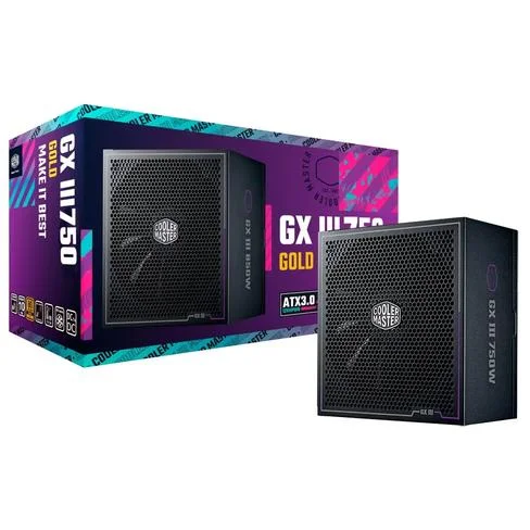 Fuente de Alimentación Cooler Master GX III 750 Gold 750W Modular 80 Plus Gold – MPX-7503-AFAG