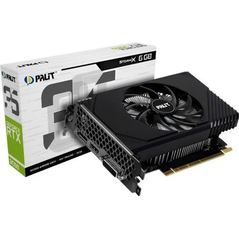 Placa de Video Palit GeForce RTX 3050 StormX 6 GB GDDR6