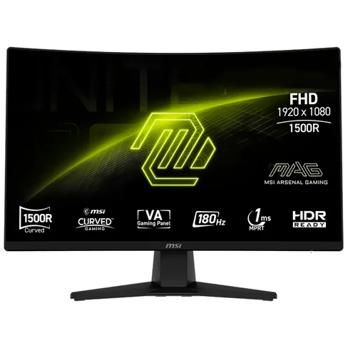 Monitor Gamer MSI Mag 242C 23.6" Full HD Curvo VA 180Hz / 1Ms