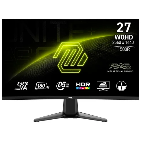 Monitor Gamer MSI Mag 27CQ6F 27" WQHD Curvo VA 180Hz / 0.5Ms