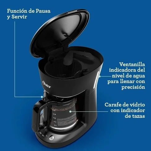 CAFETERA PROGRAMABLE OSTER BVSTDC12B-053-2 12 TAZAS CON PAUTO APAGADO