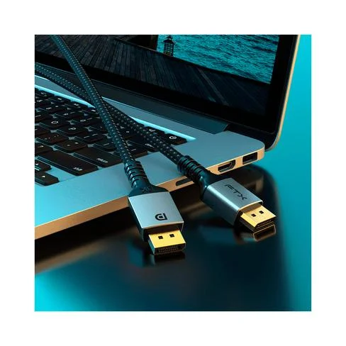 CABLE DISPLAYPORT M/M 2M FTX-DP8K-AG2 DP1.4/8K/60HZ/4K/120HZ/32.4GBPS