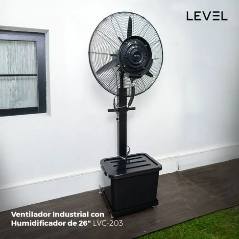 VENTILADOR INDUSTRIAL EXTERIOR CON HUMIDIFICADOR DE 26 LEVEL