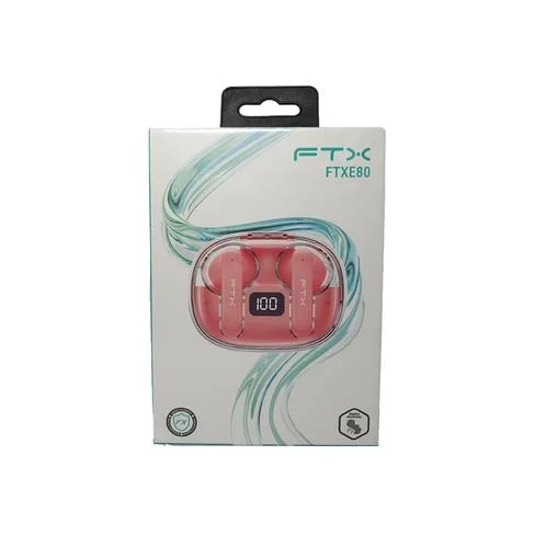 AURICULAR CON MICROFONO FTX E80-BK BT/MIC/ENC/TOUCH/IPX6 