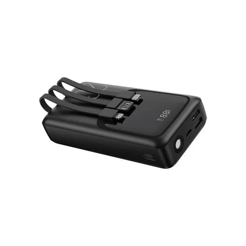 CARGADOR PORTATIL FTX 20000MAH 22.5W PB-20LCD-BK POWER BANK NEGRO C/CAB INTEGRADO