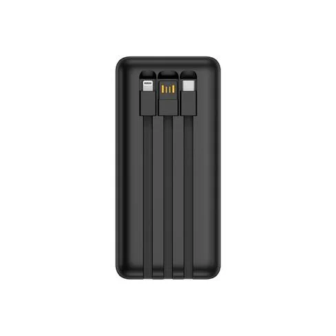 CARGADOR PORTATIL FTX 30000MAH 22.5W PB-30LCD-BK POWER BANK NEGRO C/CABLE INTEGRADO