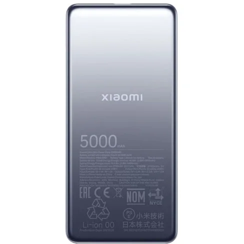 Cargador Portatil Xiaomi 5000mAh Ultra Slim BHR9535GL - Space Gray