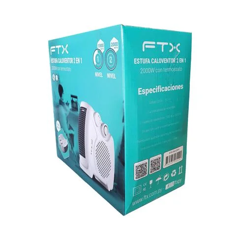 ESTUFA CALOVENTOR 2 EN 1 FTX 2000W FH2-201V