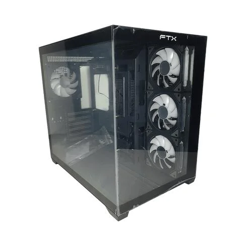 GABINETE GAMER FTX PCC-G07 LATERAL FRONTAL TRANSPARENTE 4 FAN ATX/MATX/ITX