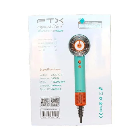 SECADOR DE CABELLO FTX SUPERSONIC NURAL 1600W 220V