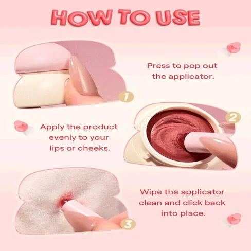 Tinte Labial en crema Sheglam Bounce Putty Pocket Lip Pot con aplicador - 3.5g