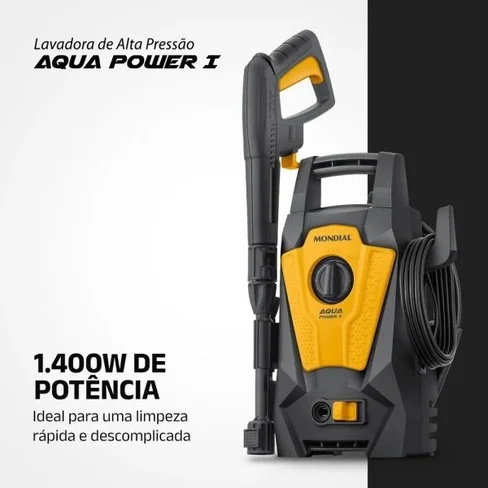 Lavadora de Alta Presión Mondial Aqua Power I LAP-01-GY 1400W