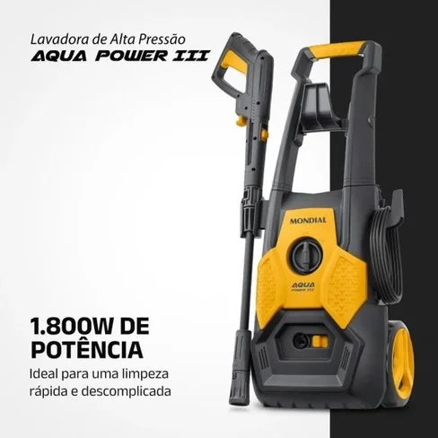 Lavadora de Alta Presión Mondial Aqua Power III LAP-03-Y 1800W