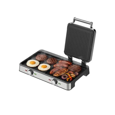 PARRILLA ELECTRICA FTX 2100W 220V GRILL 2 EN 1 EG2-718