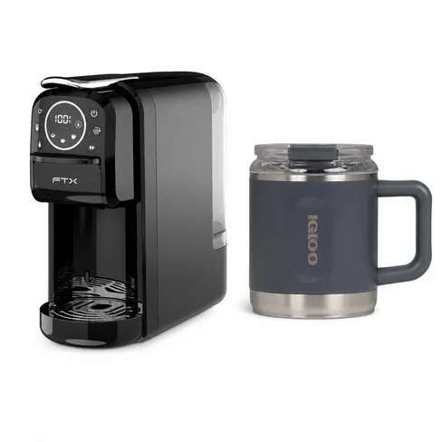 Combo Papá TAZA TERMICA IGLOO 450ML P/CAFÉ + CAFETERA FTX 1 TAZA 1400W 20 BAR C2-07