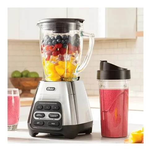 Licuadora Oster BLSTPYG1310RBG-053 programas automáticos 1000w + Vaso Blend-N-Go