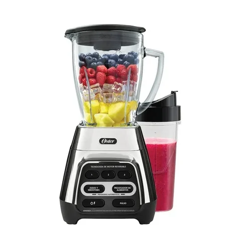 Licuadora Oster BLSTPYG1310RBG-053 programas automáticos 1000w + Vaso Blend-N-Go