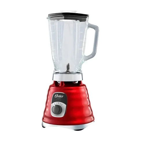 Licuadora clásica Oster con perilla ergonómica de 3 velocidades - Roja