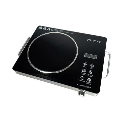 PLACA DE COCINA VITROCERAMICA FTX 3500W 220V DIGITAL/ 1 HORNALLA NEGRO C/SELECTOR FEC-1H