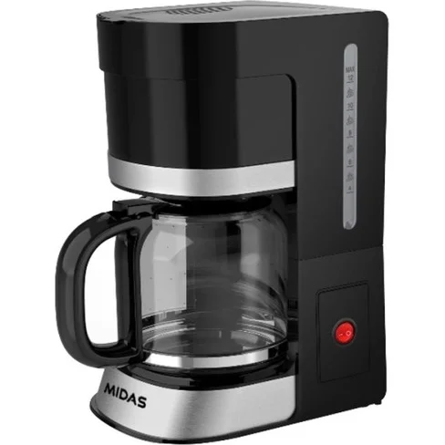 CAFETERA MIDAS MD-GOTEO12 800W 12 TAZAS - NEGRO C/INOX