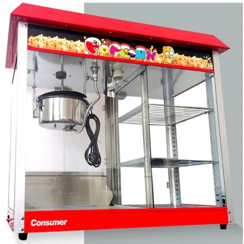 Máquina de pororó Consumer eléctrica con exhibidor 