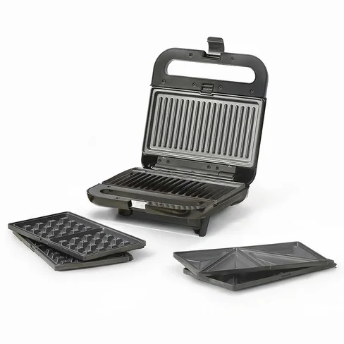 Sandwichera Ufesa Robson 3 en 1 con Placas Intercambiables 850W