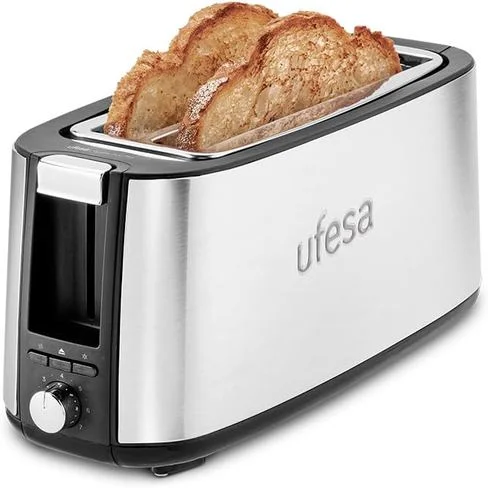 Tostadora Ufesa Toastie Duo Plus 1400 W Acero Inoxidable para 2 Rebanadas