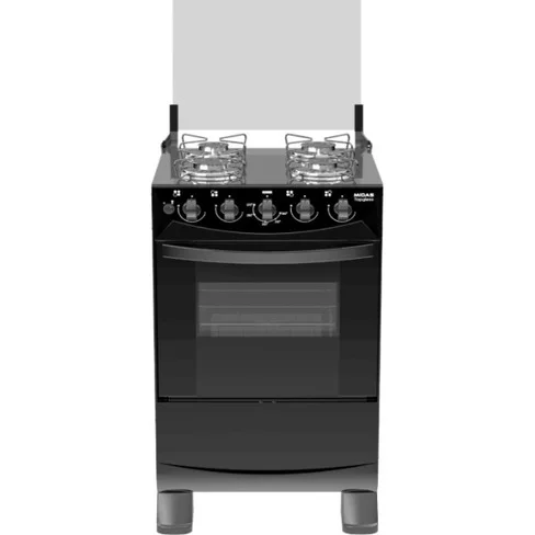 Cocina a Gas Midas TopGlass 4 Hornallas con Encendido Automático