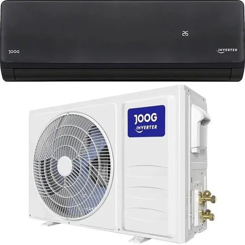 Aire Acondicionado Inverter Joog INV-JGS12KB 12000BTU C/F WiFi 220V 50/60Hz con Kit -Negro