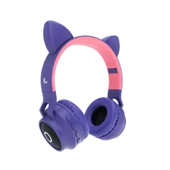 AURICULAR CON MICROFONO XTECH XTH-650 BLUETOOTH/SD/3.5MM 1JACK/LED/MORADO ROSA