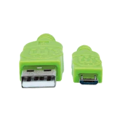 CABLE USB-A/USB MIC-B 352772 1MT VERDE/NEGRO
