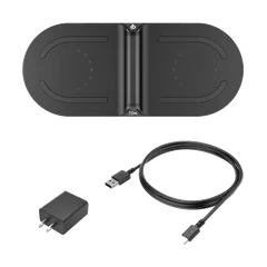 CARGADOR INALAMRICO HYPERX HX-CPBS-A CHARGEPLAY BASE W. QI 15W/USB/NEGRO