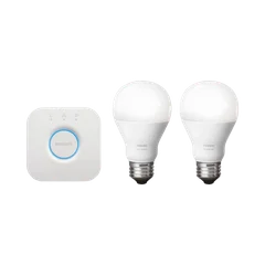 IOT PHILIPS KIT 2 FOCO BLANCO + BRIGDE HUE 220V 9W A60 E27