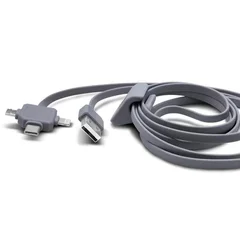 Cable ELG 3 en 1 Lightning + USB Tipo-C + MicroUSB PW31C - 1.5 metros