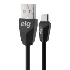 Cable plano ELG USB a MicroUSB 2.4A - 1 metro