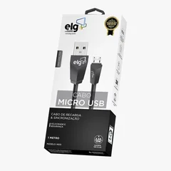 Cable plano ELG USB a MicroUSB 2.4A - 1 metro